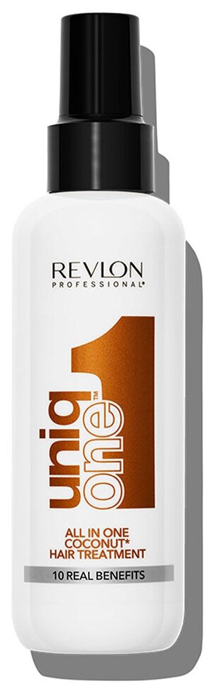 Revlon Uniq One: Спрей-маска для ухода за волосами с ароматом кокоса (Hair Coconut Treatment), 150 мл