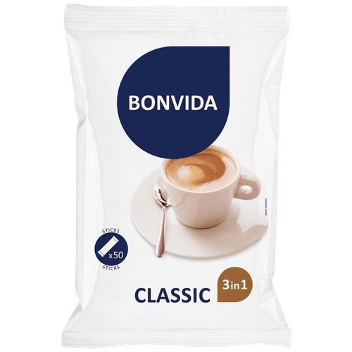 Напиток кофейный растворимый BONVIDA Classic 3в1, 50пак