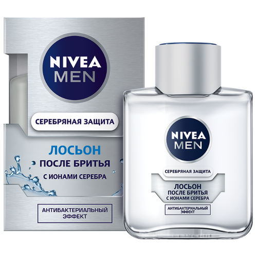 фото Лосьон после бритья "Серебряная защита" с ионами серебра Nivea, 100 мл