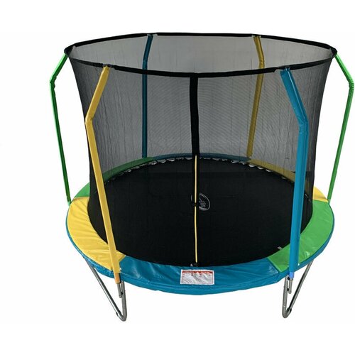 Батут уличный SportElite 8FT 2,44 м FLY фиберглас с защитной сеткой внутрь арт. FR-60-8FT