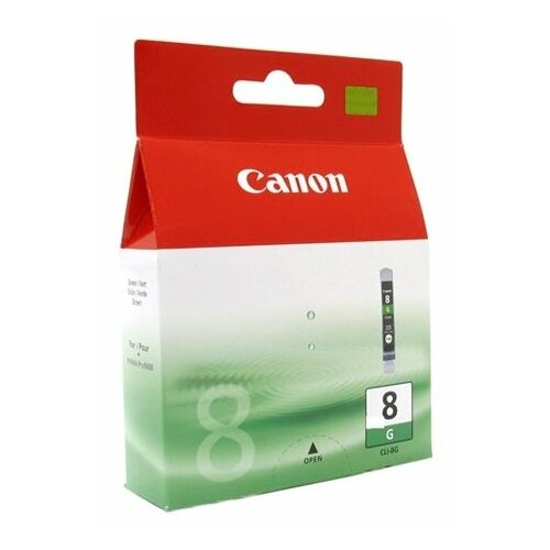 Картридж Canon CLI-8G (0627B001), 420 стр, зеленый струйный картридж canon cli 8g зеленый для pro 9000