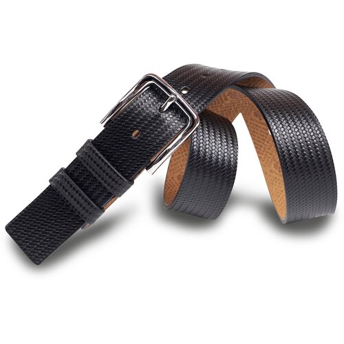 фото Ремень olio rosti, натуральная кожа, длина 120 см., черный