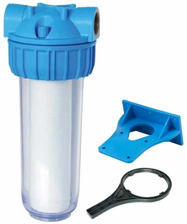 фото Фильтр магистральный с картриджем 1" Аквастиль / Фильтр для воды колба с картриджем