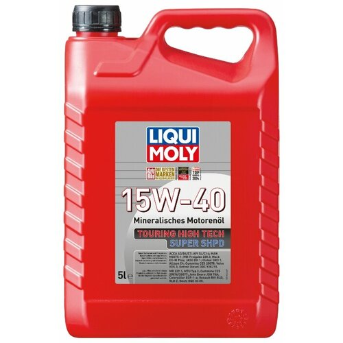 фото Liqui moly 1084 масло моторное touring high tech super shpd 15w-40 5l