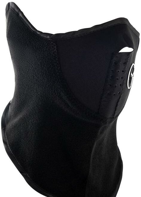 Ветрозащитная маска под шлем с клапаном размер чёрный
