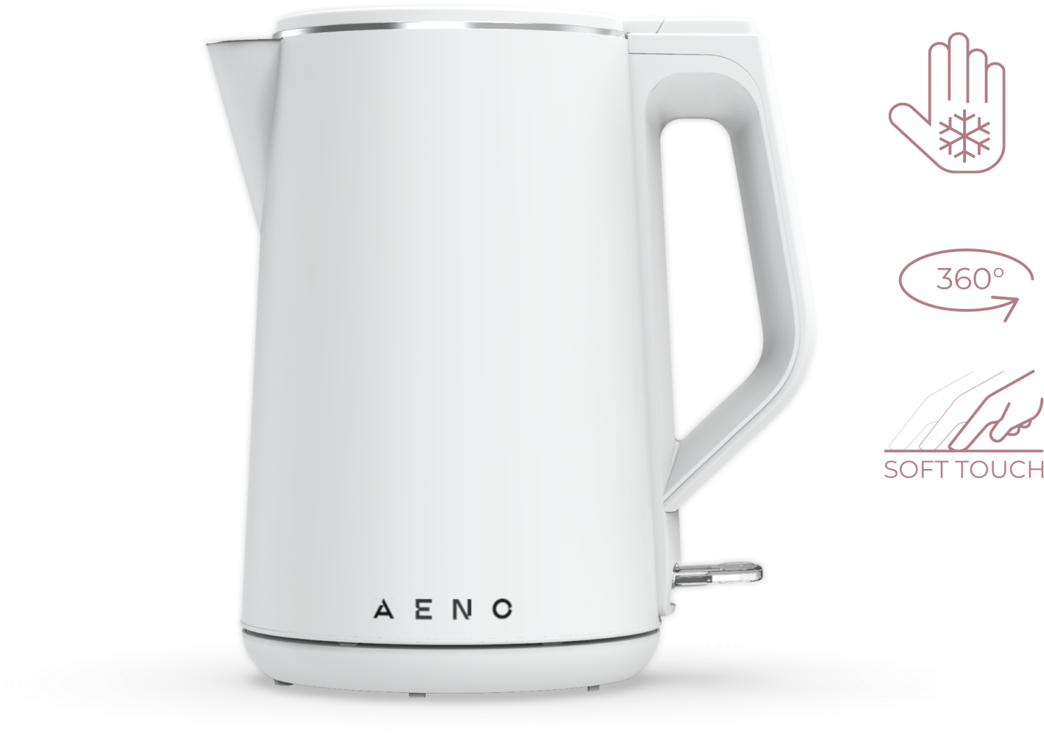 Чайник AENO EK2 1850-2200W, 1.5L, Strix двойные стенки - фотография № 17