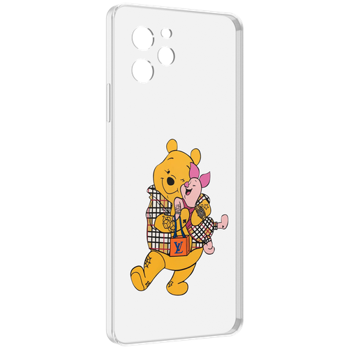 Чехол MyPads модный-медведь-из-винни-пуха для Huawei Nova Y61 / Huawei Enjoy 50z задняя-панель-накладка-бампер