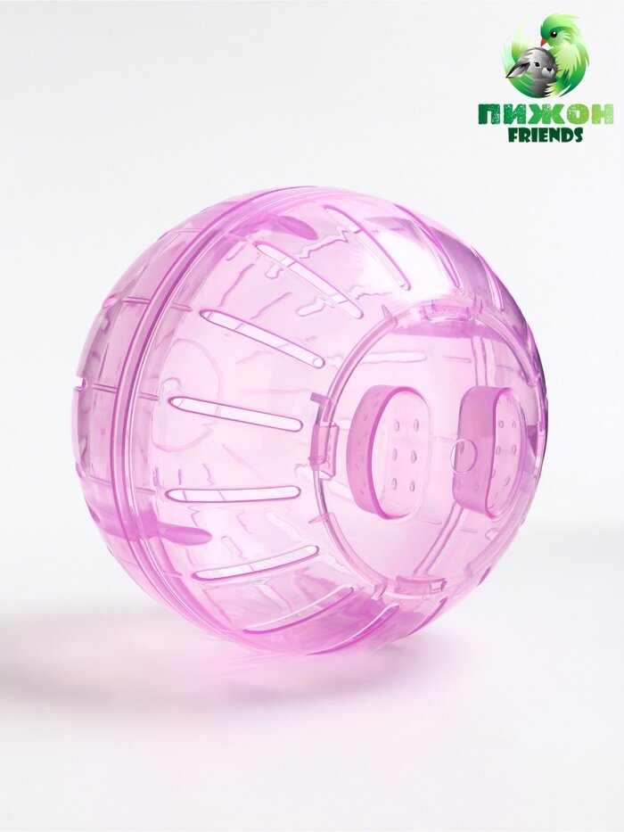 Шар для грызунов Пижон FRIENDS 12 см сиреневый 6980824