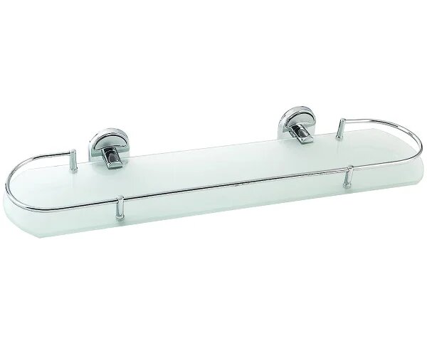 Полка Fashun A1907-1 52 см стеклянная из нержавеющей стали хром матовая глянцевая полка для ванной с бортиком