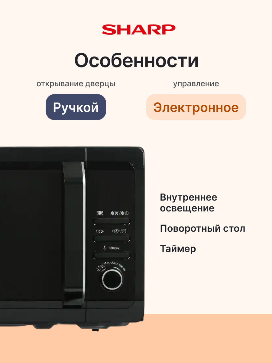 Микроволновая печь SHARP R2852RK — фото 1