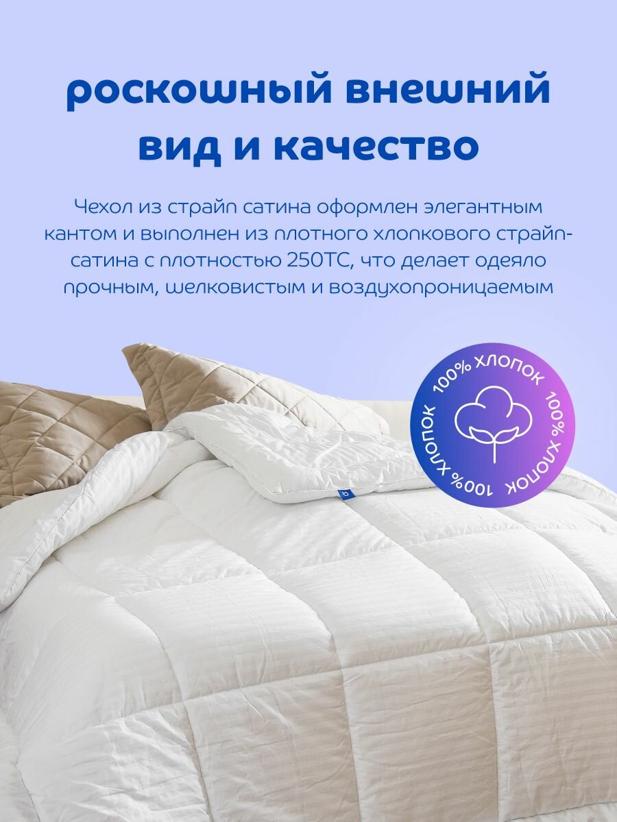 Blue Sleep Одеяло евро 200x220 Hotel Collection, 2 cпальное, мягкое пышное — фото 1