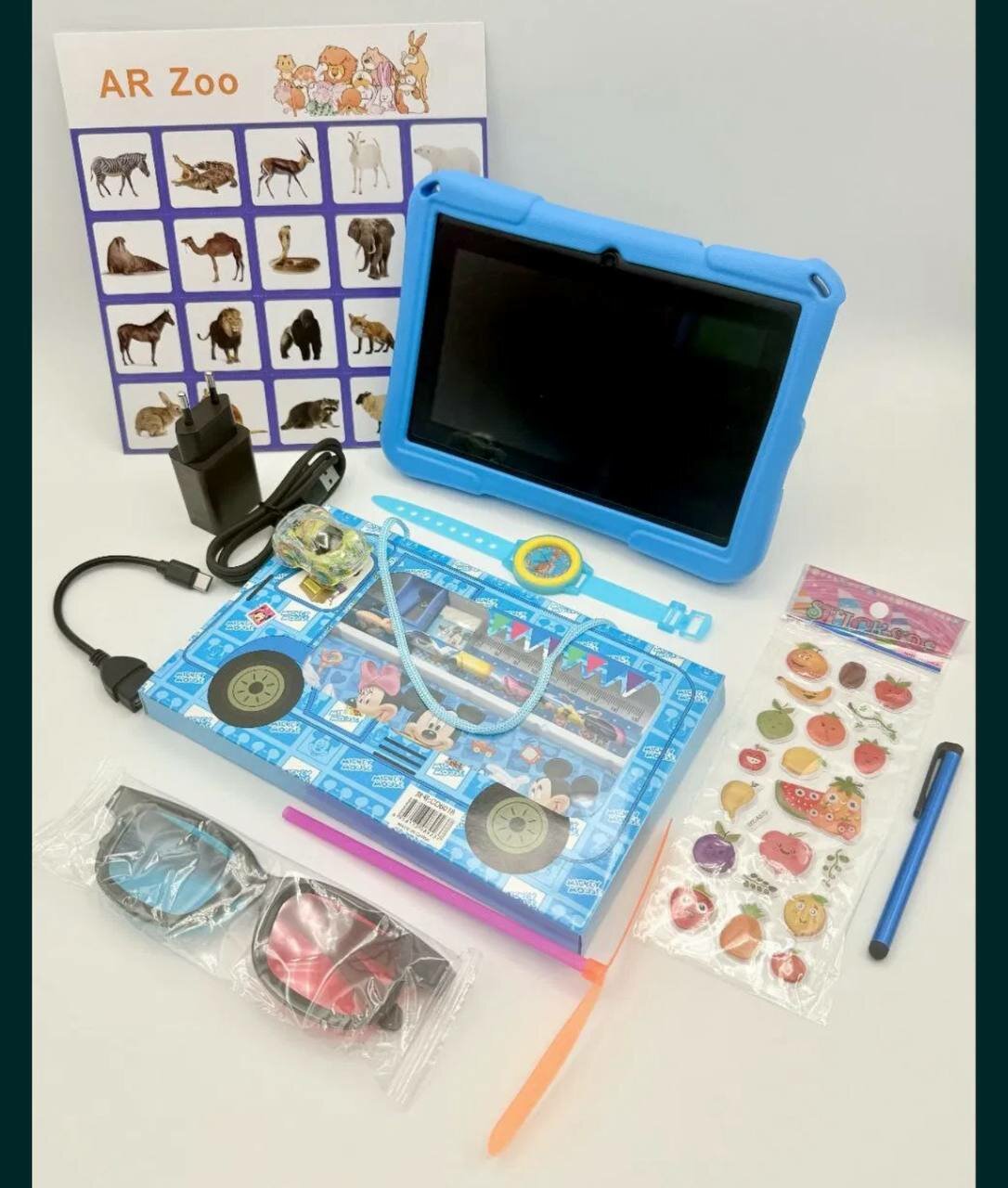 ChaCh CH-100 — детский планшет с 7” HD экраном, Android 8.1, 32 ГБ памяти, 2 ГБ RAM, камера 2+0.3 МП, Wi-Fi и Bluetooth