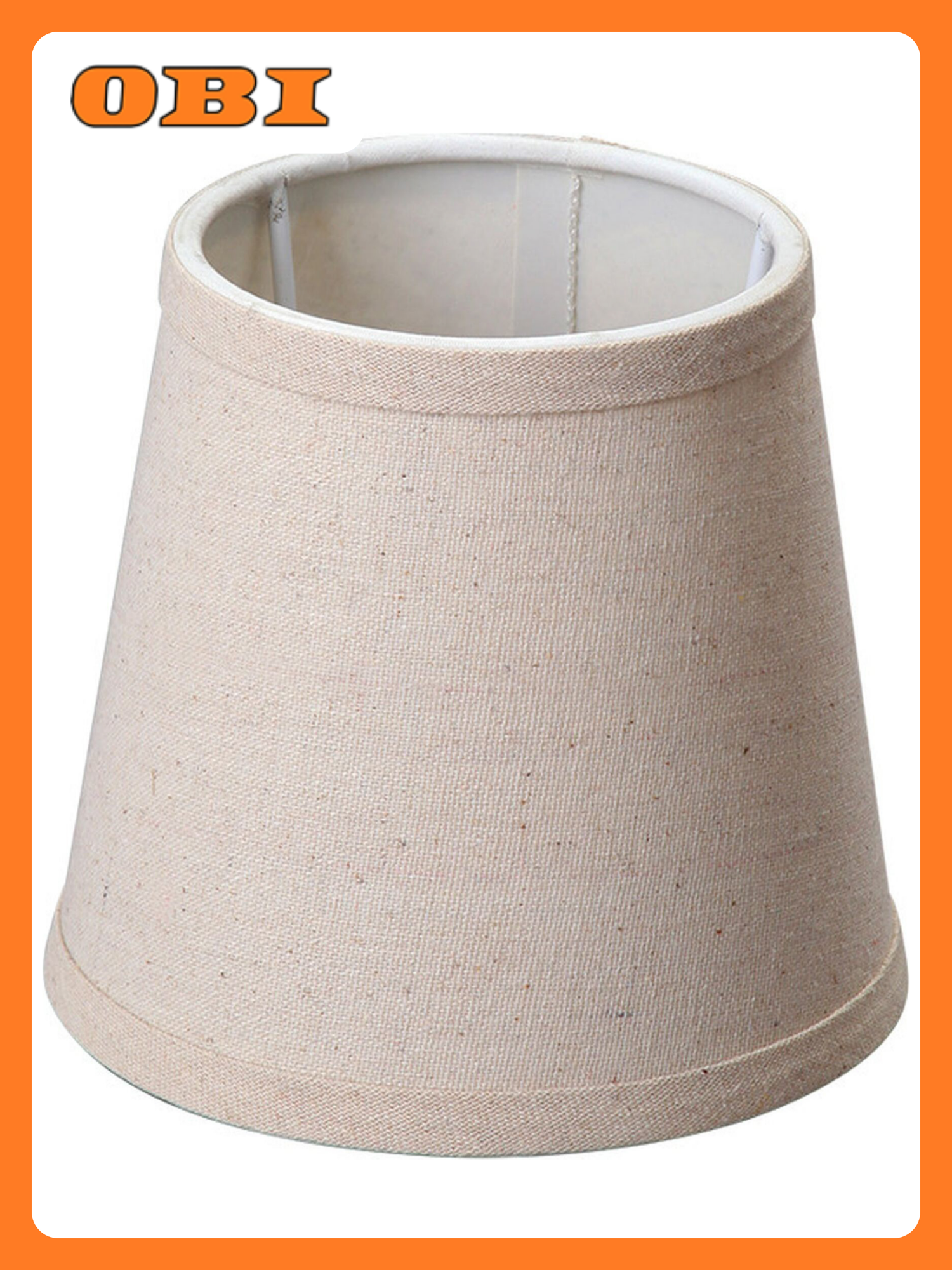 Абажур Vitaluce Е14 текстиль 12х9х9 Бежевый