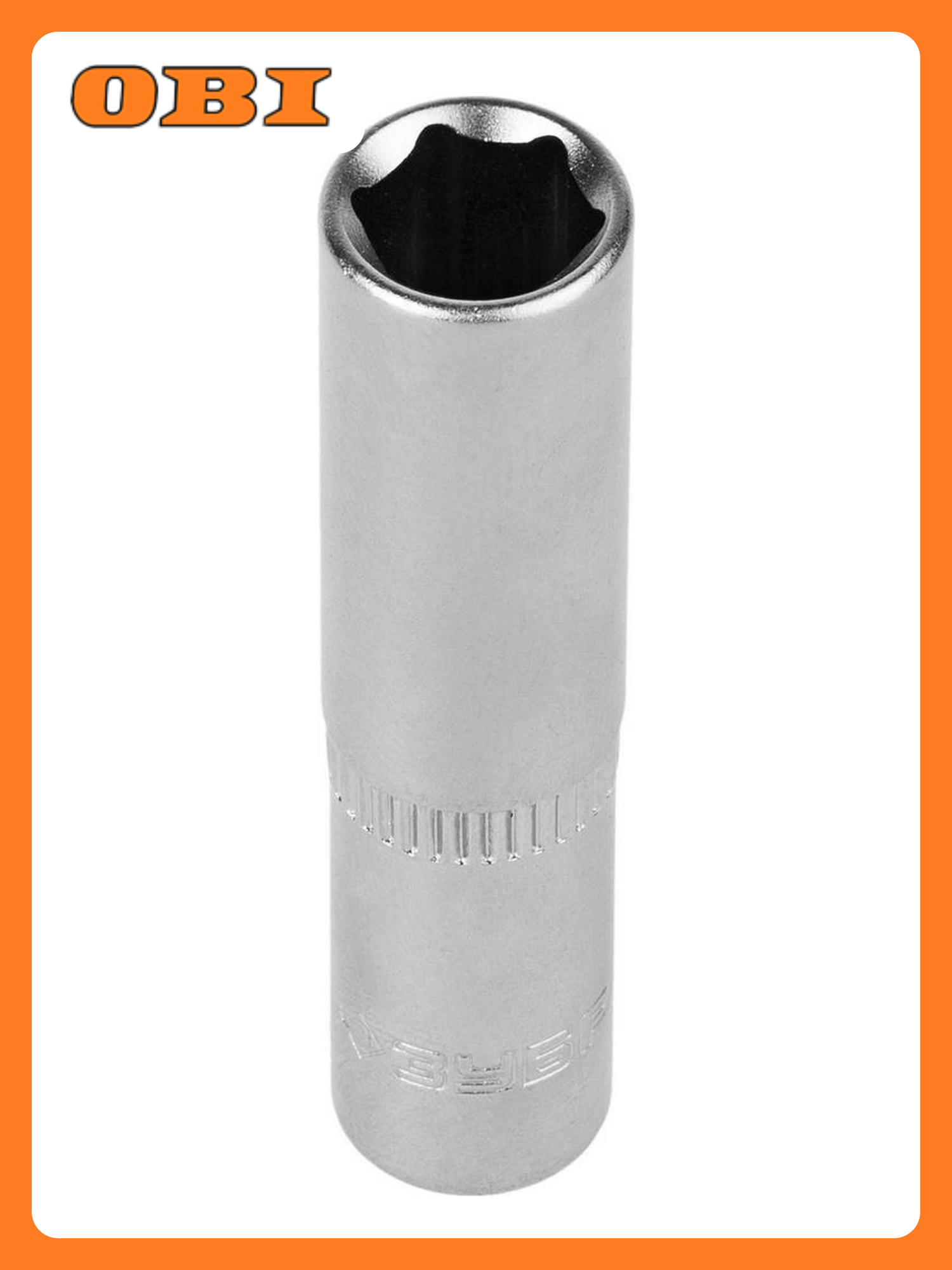 Головка торцевая ЗУБР Flank удлиненная 8 мм 1/4 дюйма CrV сталь хромированная