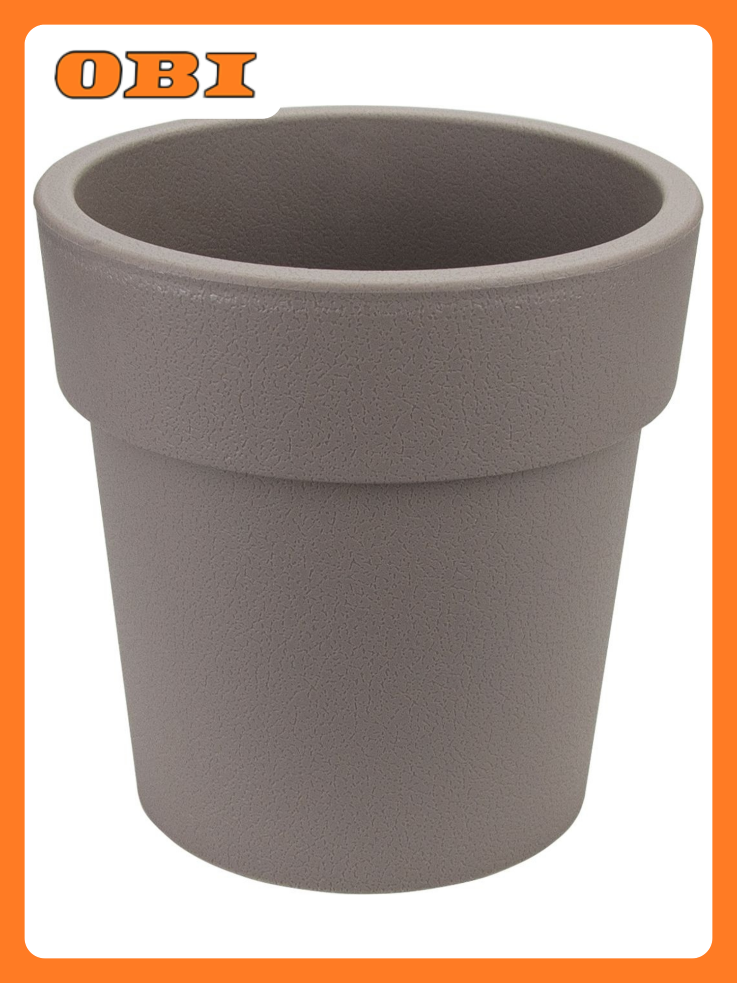 Кашпо IDEA напольное/настольное пластик французское серое 25 см 5л