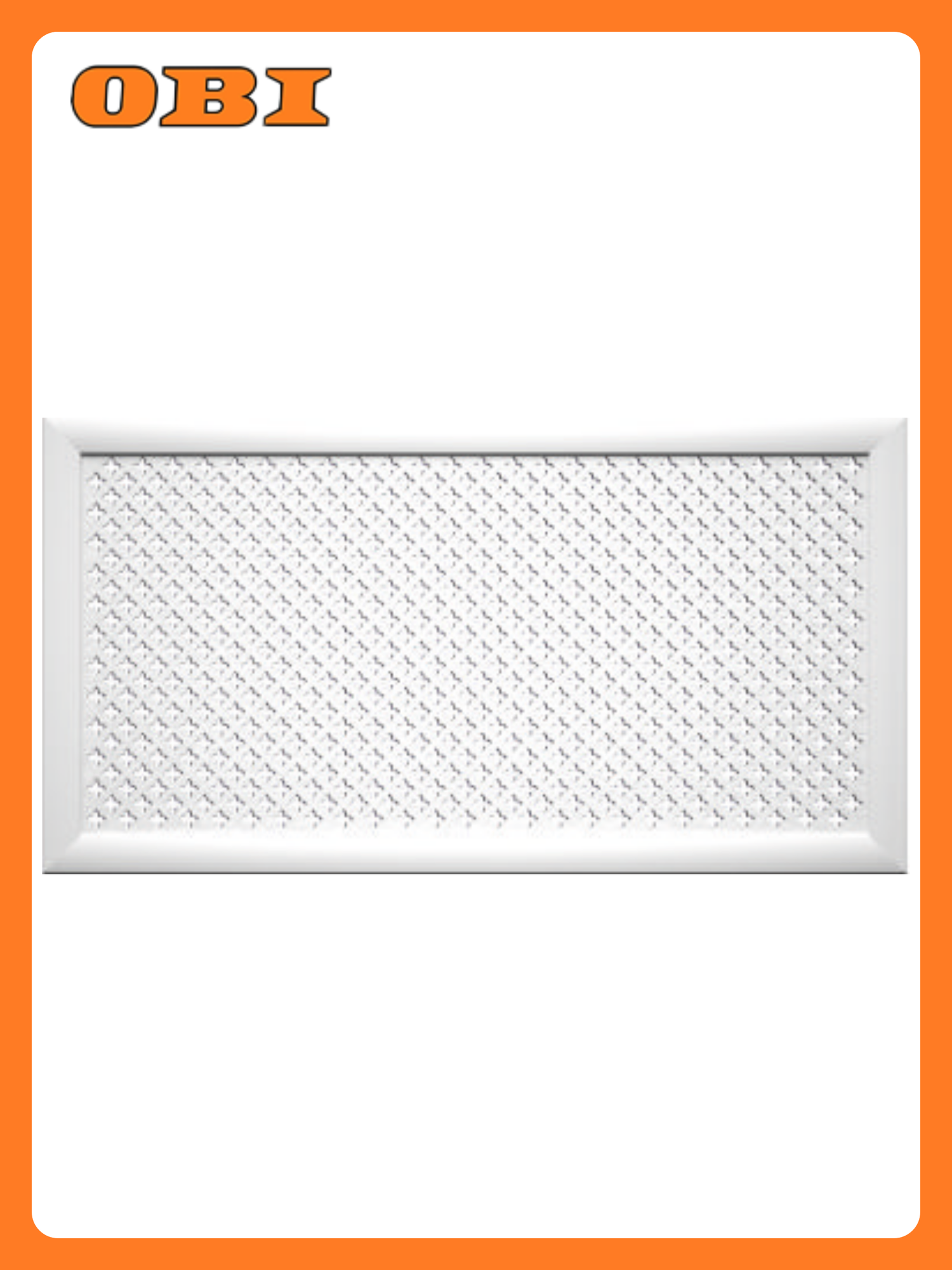 Экран радиатора Stella МДФ перфорированный белый 120x60 см