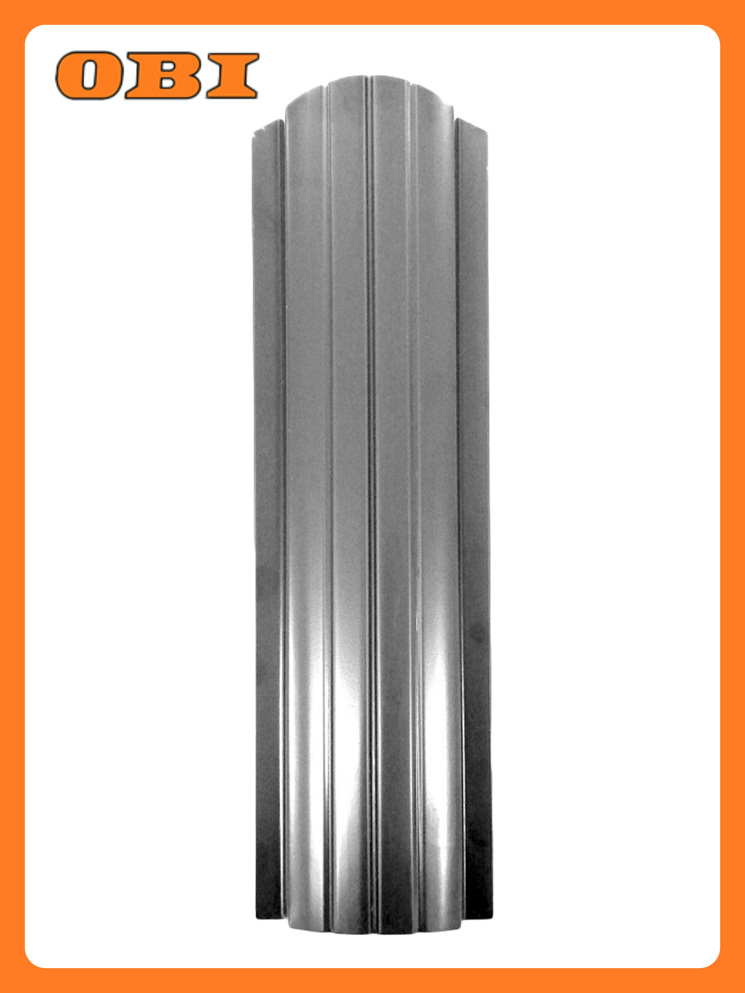 Евроштакетник "Таврос" металлический серебристый 1800x105мм