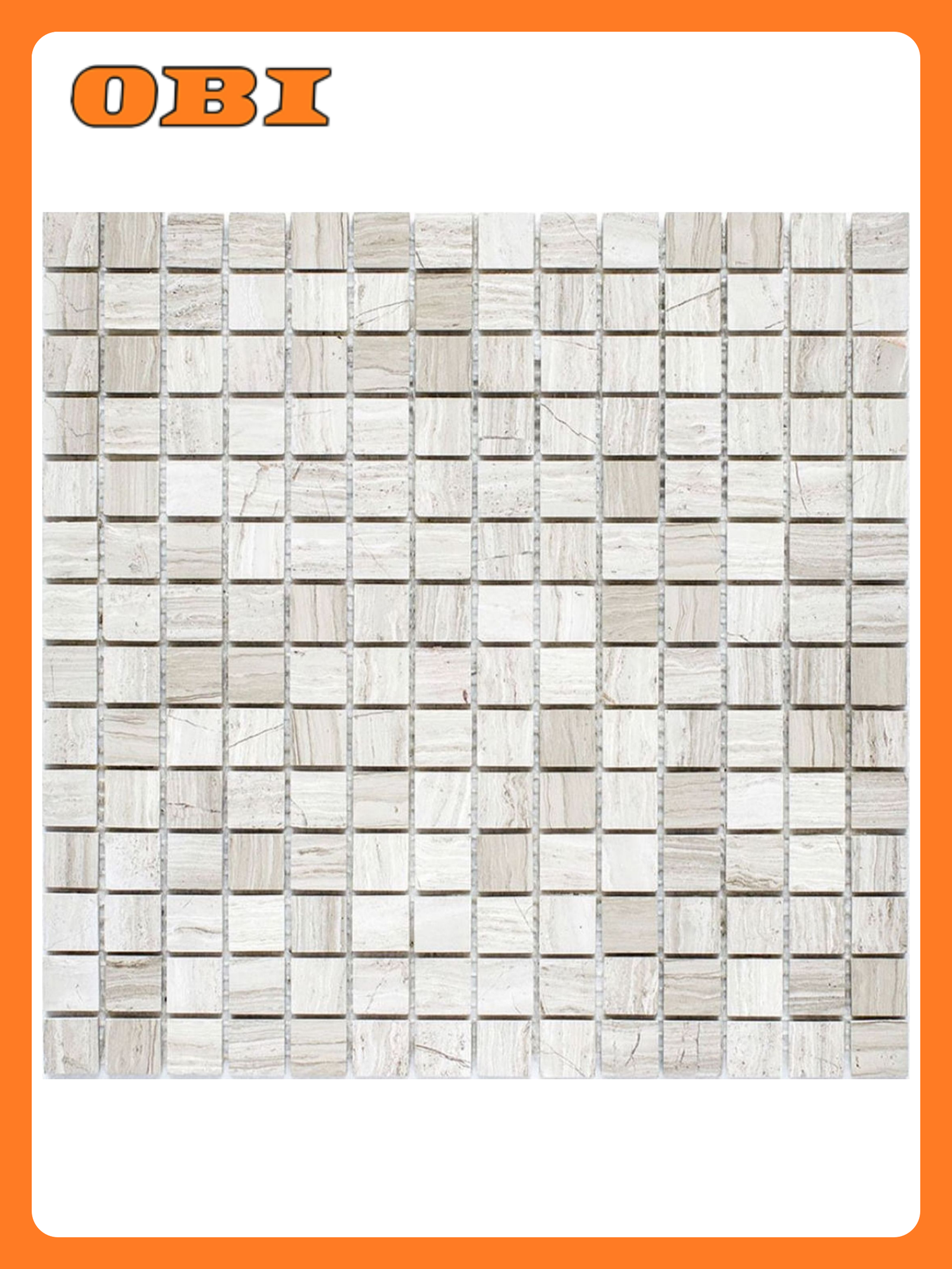 Мраморная мозаика StarMosaic Wild Stone  серая  30 5х30 5 см  1шт