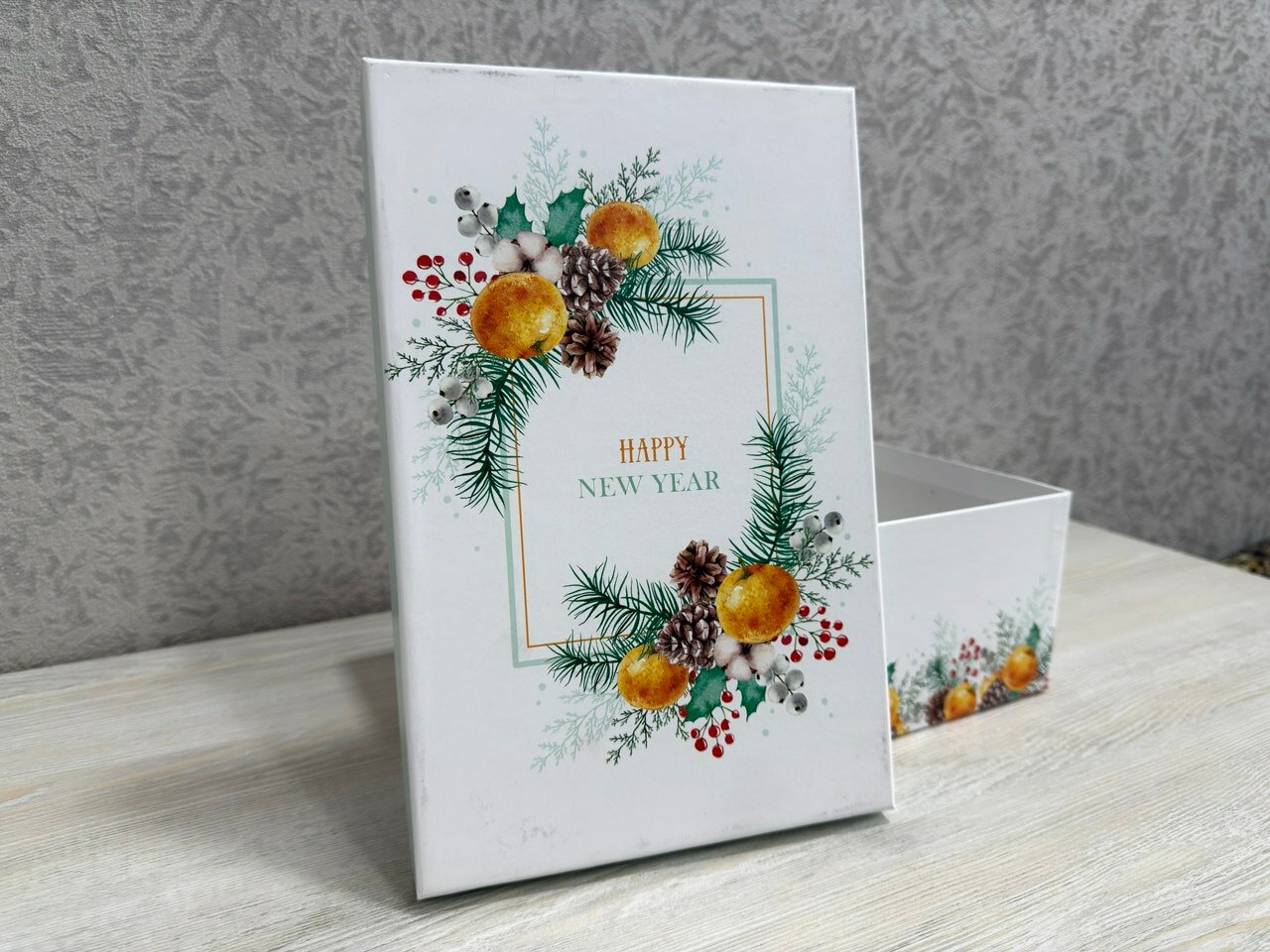 Подарочная коробка Сима-Ленд, новогодняя, качественная, прочная, дизайн