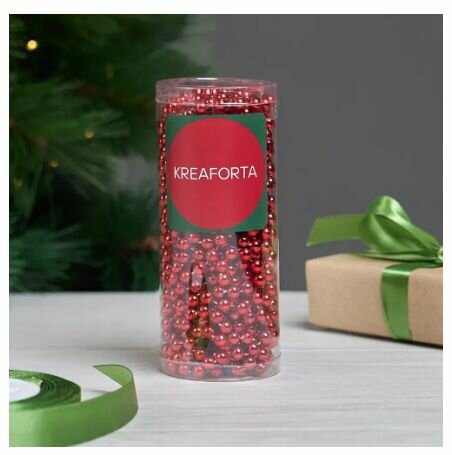 Бусы новогодние KREAFORTA 10 м красный