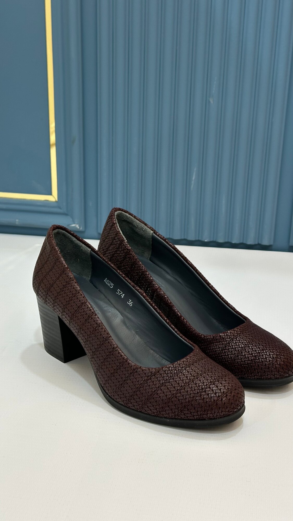 Туфли лодочки  36 40, размер 39, коричневый — фото 1