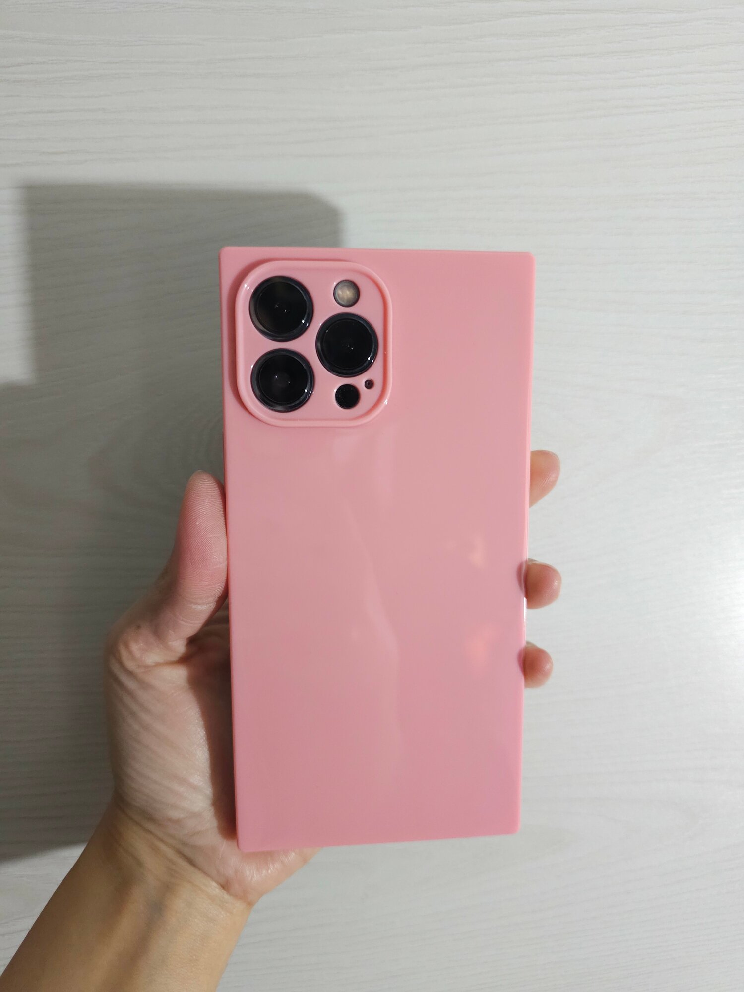 Чехол "Soft Touch", для iPhone 13 Pro Max, глянцевый, силикон, ударопрочный, персик