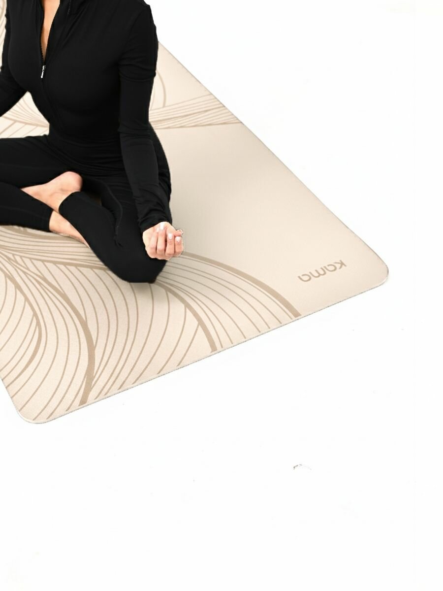 Коврик гимнастический для фитнеса и йоги широкий, толстый, 183х90x1 см — фото 1