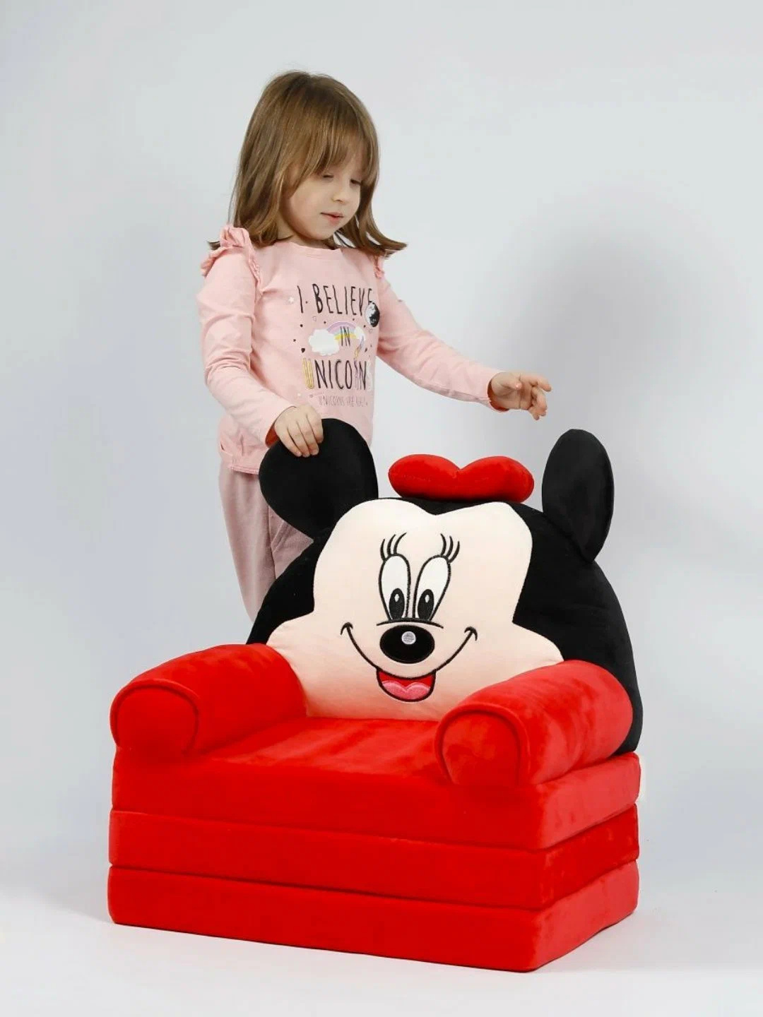 Мягкое детское кресло, диван трансформер 3-х ярусный, в виде образов популярных мультипликационных персонажей — фото 1