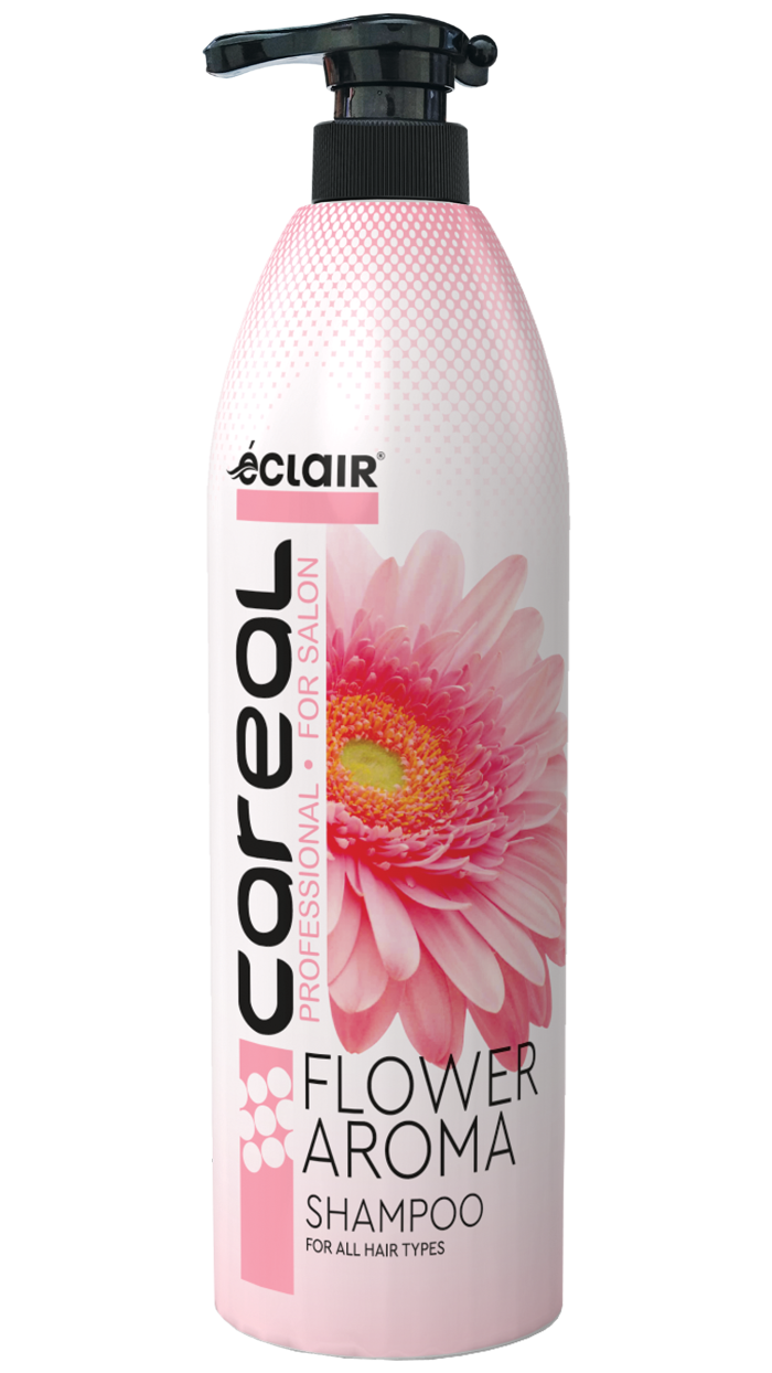 Шампунь Eclair CAREAL "Flower Aroma", с растительным экстрактом , для жёстких и поврежденных волос, 1000мл