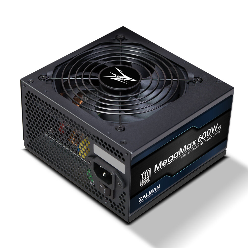 Zalman MegaMax 600W — надёжный блок питания с 80 Plus, тихим 120 мм вентилятором и мощными защитами