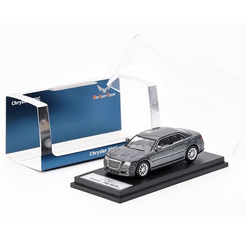 Модель автомобиля Chrysler 300C LAPD 1/64 Черный, 300C Matte black