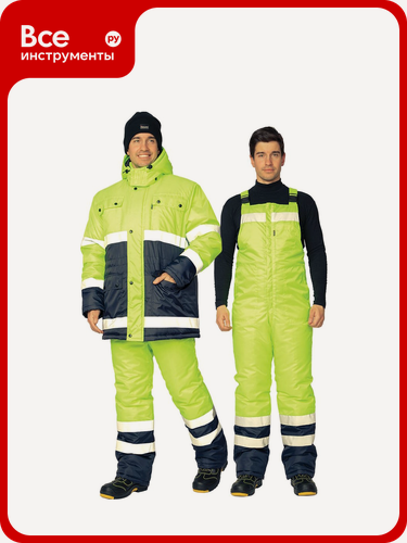 Изображение товара Костюм утепленный Прабо " Спектр 2" лимонный/синий р-р 44-46/170-176 30549