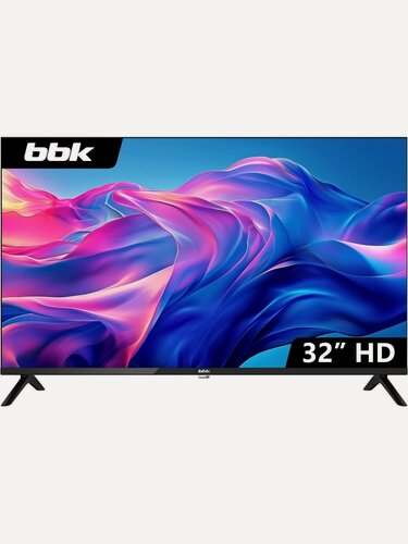 Изображение товара Телевизор LED HD 32" BBK 32LEM-1075/TS2C B 81см DVB-T2/C безрамочный черный