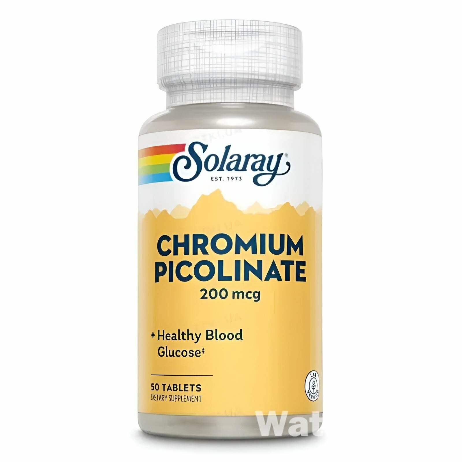 Chromium Picolinate 200 Solaray N50 — контроль веса, энергия и здоровый обмен веществ