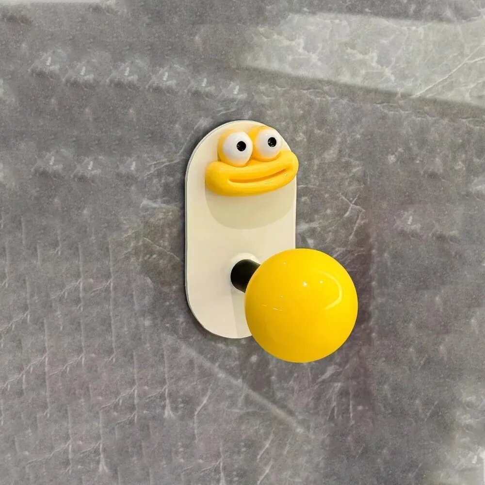 Крючок декоративный желтый Yellow-A