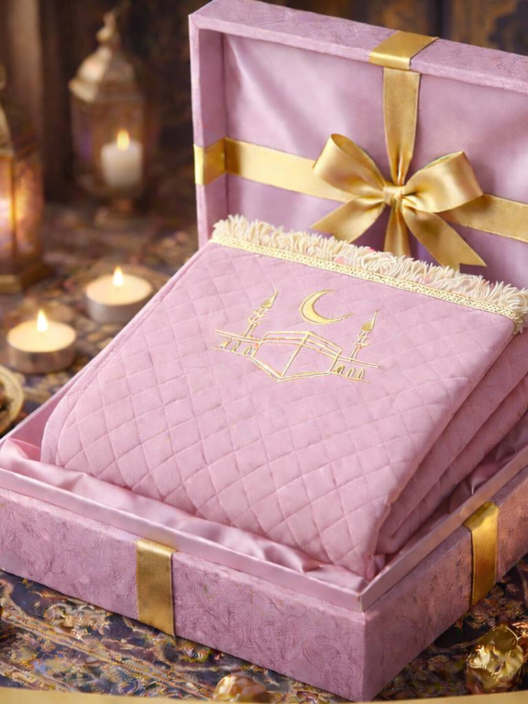 Жойнамоз плотный велюровый с блеском – удобный коврик для молитвы