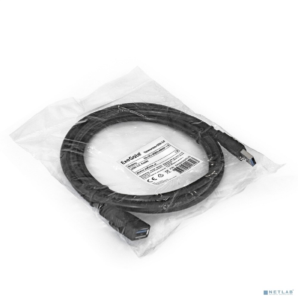 Удлинитель ExeGate EX284931RUS USB 3.0 ExeGate EX-CC-USB3-AMAF-1.0 (Am/Af, 1м) — фото 1