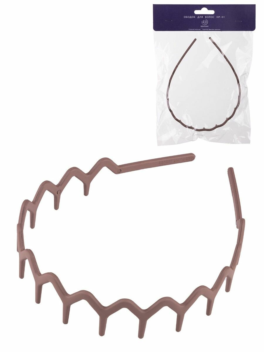 Ободок для волос Идеальная НР-01, цвет капучино, повседневное использование (109819)