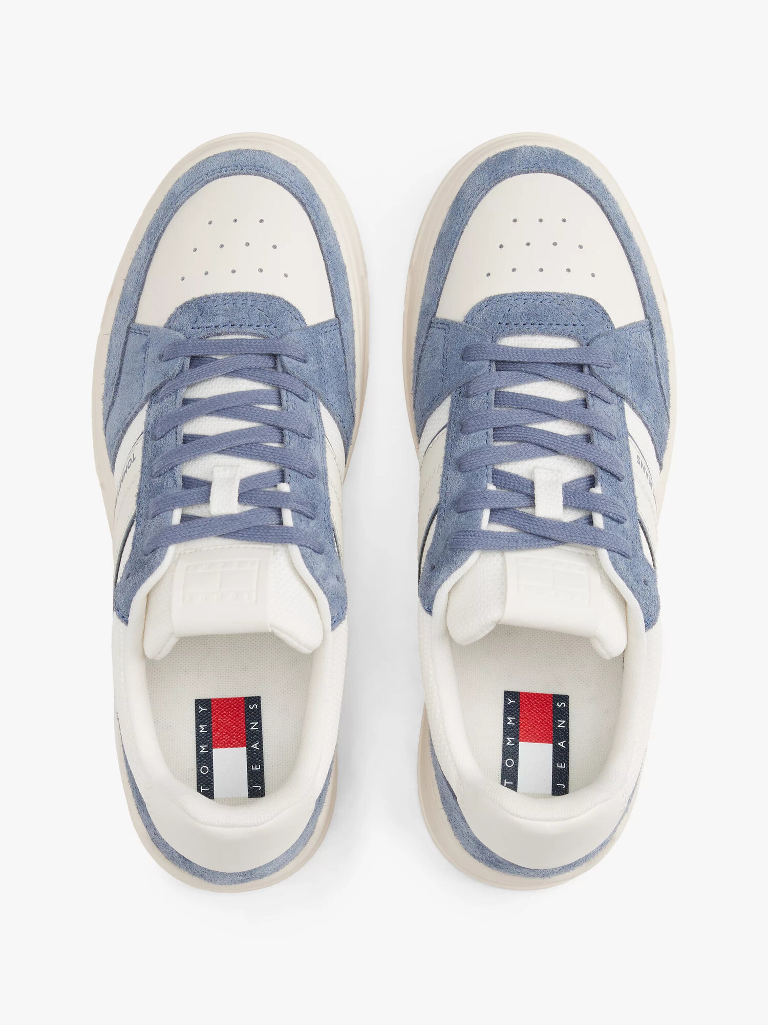 Кеды Tommy Jeans, размер 42 EU, белый/синий — фото 1