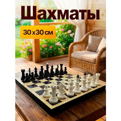 фото Шахматы обиходные с пластмассовой доской владспортпром