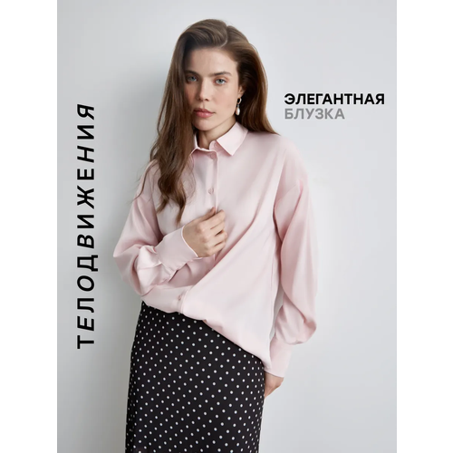 фото Блуза телодвижения, размер l, розовый,