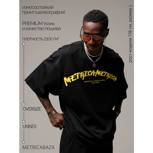 фото Футболка metricabaza graffiti, 1 шт., размер m, black