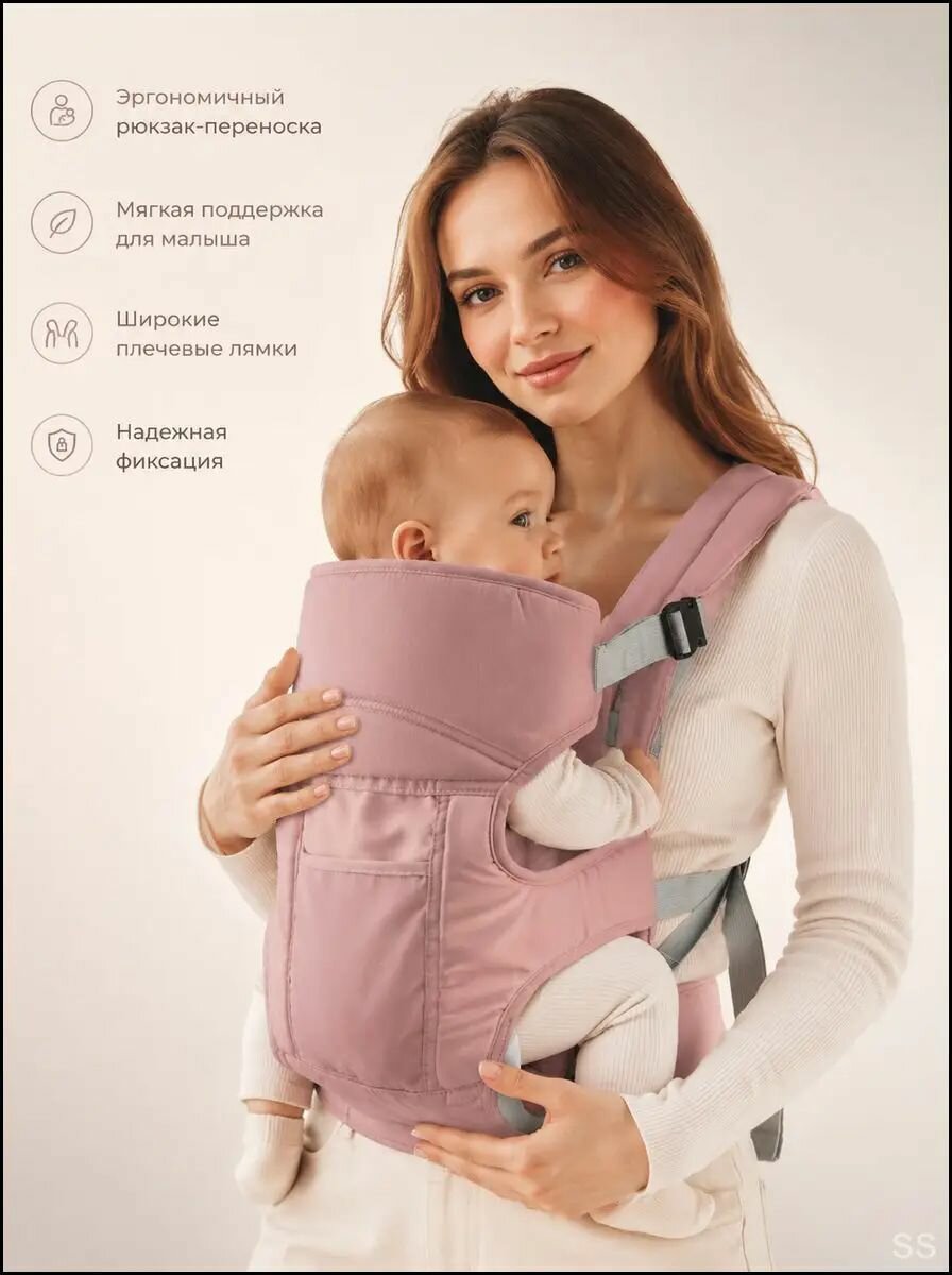 Переноска для ребенка, эргономичная, для 3-48 месяцев, дышащая, для новорожденных и детей, быстрая надевание, снижение нагрузки
