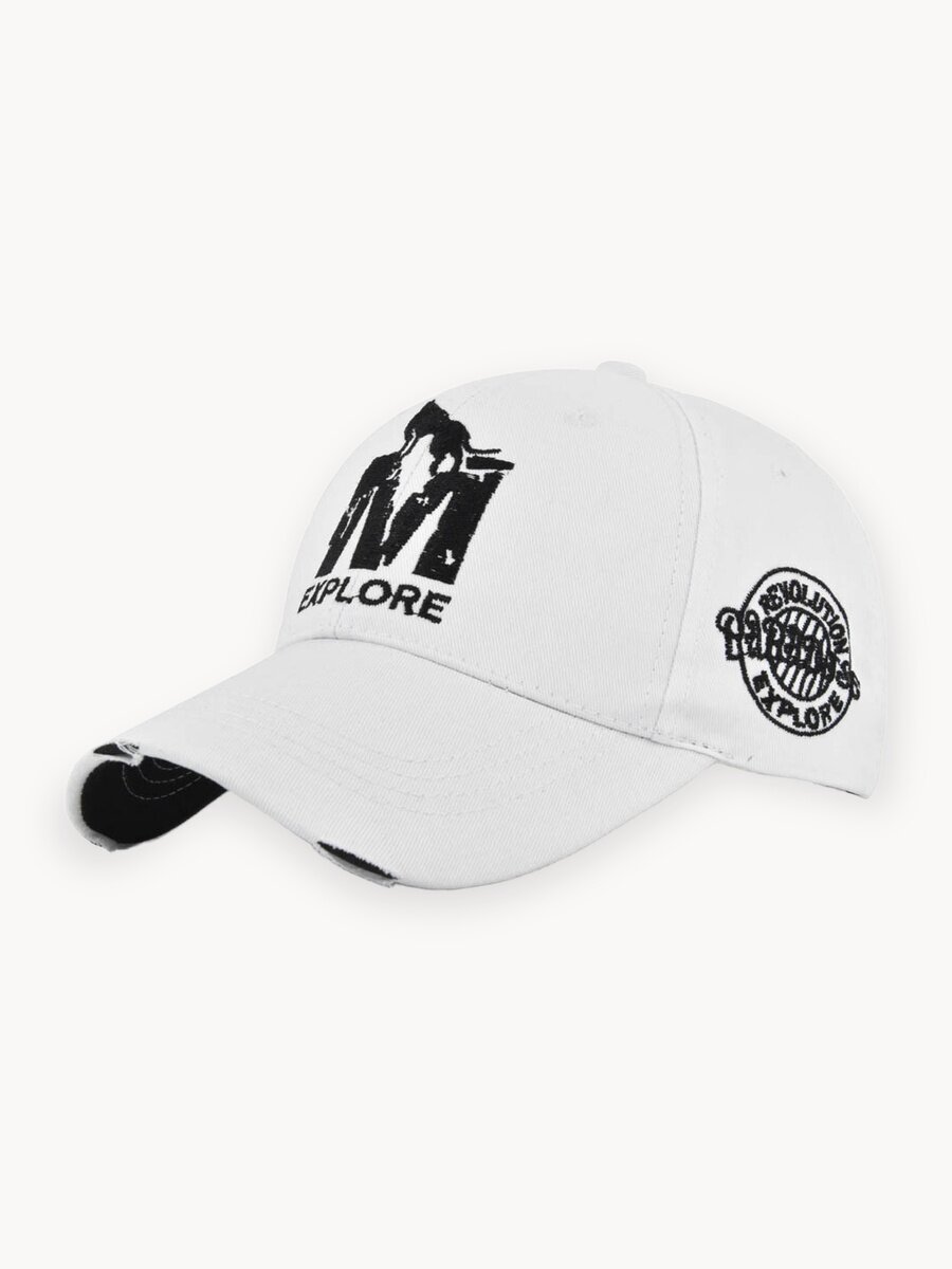 Бейсболка  мужская Explore для мужчин, размер 55-61, белый,