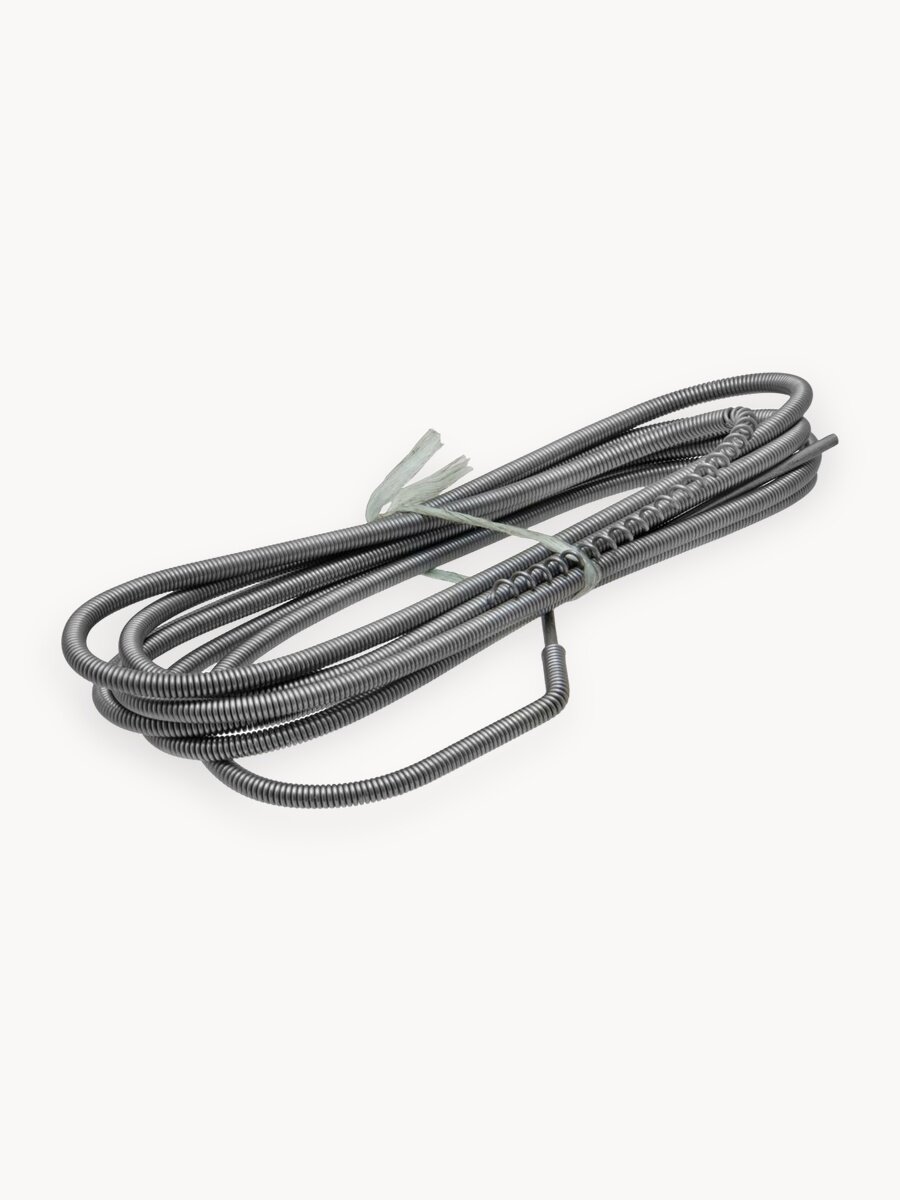 Трос для прочистки канализационных труб, сантехнический 5,5 мм х 3 м