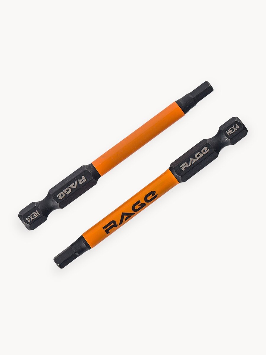 Биты магнитные S2 HEX4 x 70 мм 2 шт RAGE by VIRA