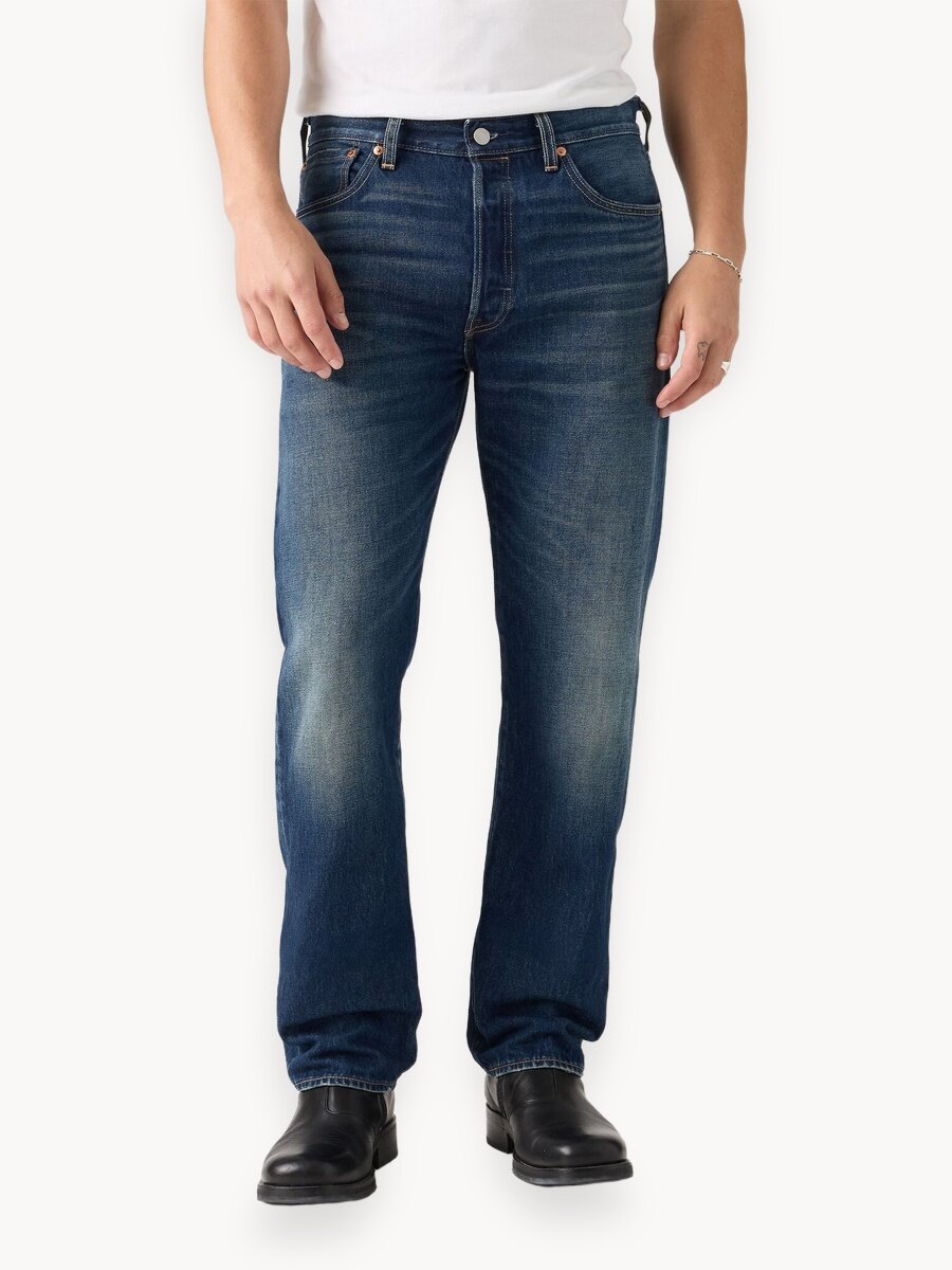 Джинсы классические Levi's 501 Original Fit, размер 34/32 JEAN, cиний