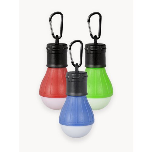 Кемпинговый фонарь, 60 Лм, холодный белый цвет, мигающий режим.