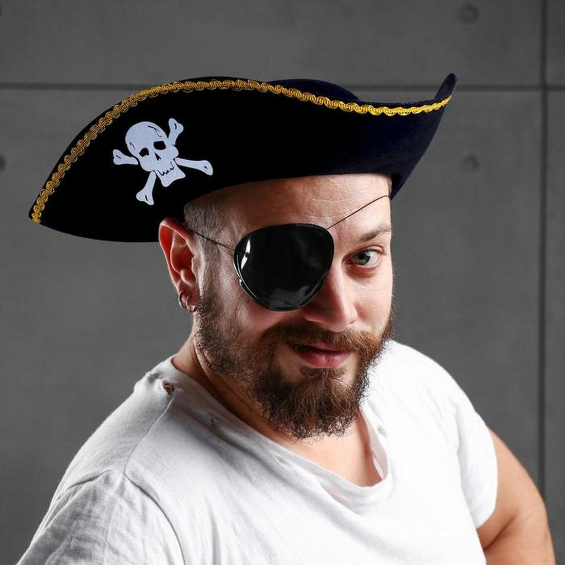 Головной убор Страна Карнавалия "Треуголка", фетр, размер 56, черный