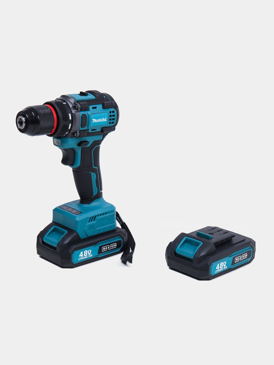 Аккумуляторная дрель-шуруповерт Makita 48B, безщёточный, набор из 24 предметов